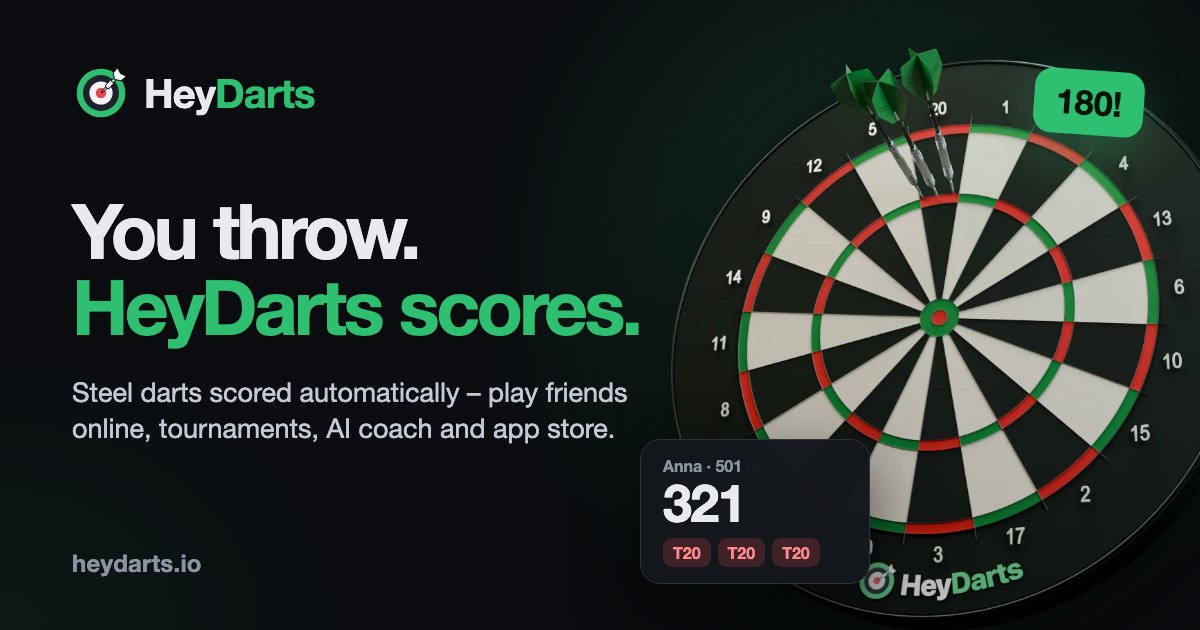 I built HeyDarts: a Raspberry Pi and three cameras that keep score on a steel-tip dartboard